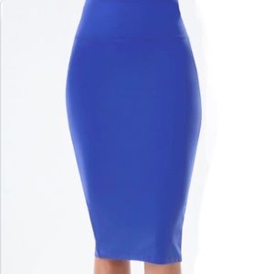 Royal Blue Pencil Skirt by bebe